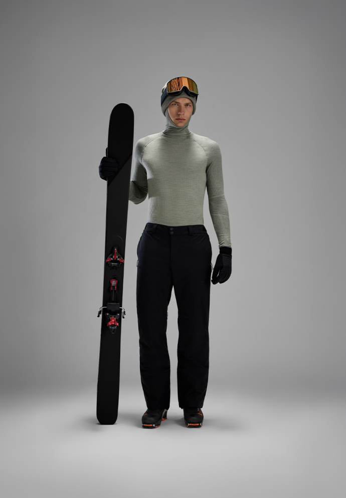PW seamless base layer for skiing 