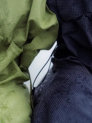 SS26 Blog Performance without PFAS ascent waterproof outdoor jacket close up