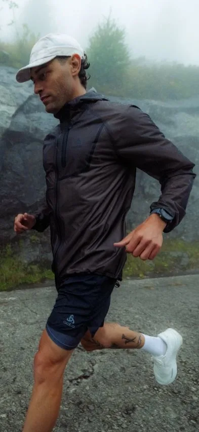 Zeroweight Dual Dry Performance Knit waterproof running jacket men