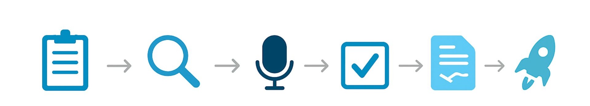 recruitment process icons