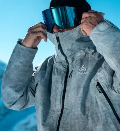 FW25 half tout Grid ski jacket 