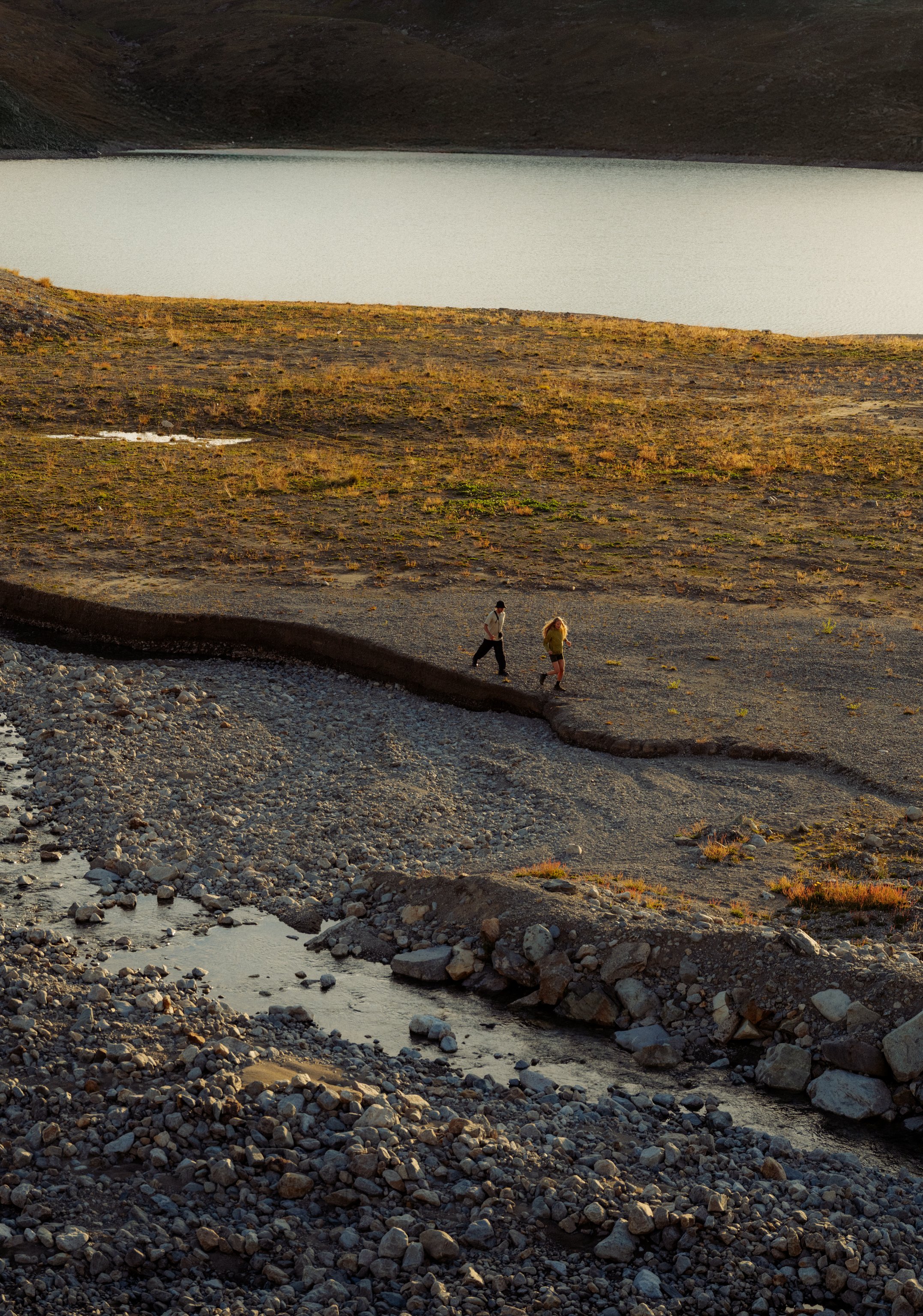 SS26 cross-sell large Mid Season Offer landscape with people hiking