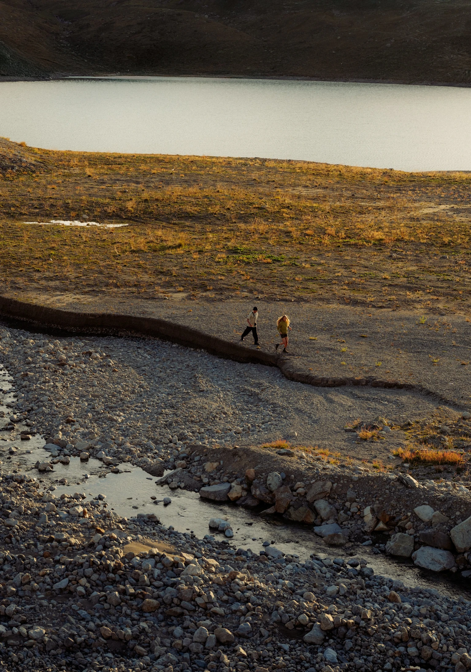 SS26 cross-sell large Mid Season Offer landscape with people hiking