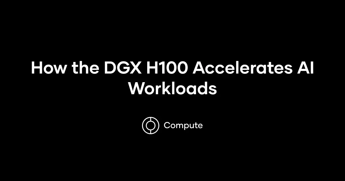 How the DGX H100 accelerates AI workloads cover photo