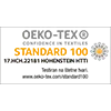 Ispitano i certificirano prema normi Standard 100 udruženja Oeko-Tex. Jedan od najzahtjevnijih certifikata na svijetu. 