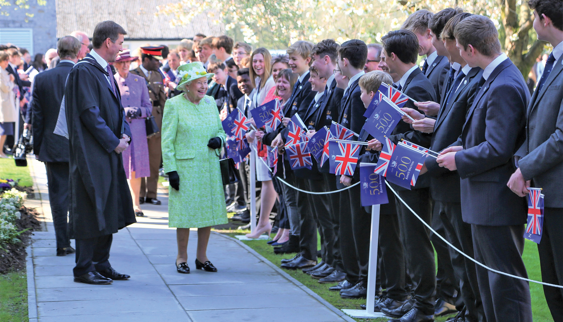 King-s Bruton Foundation - meeting the Queen