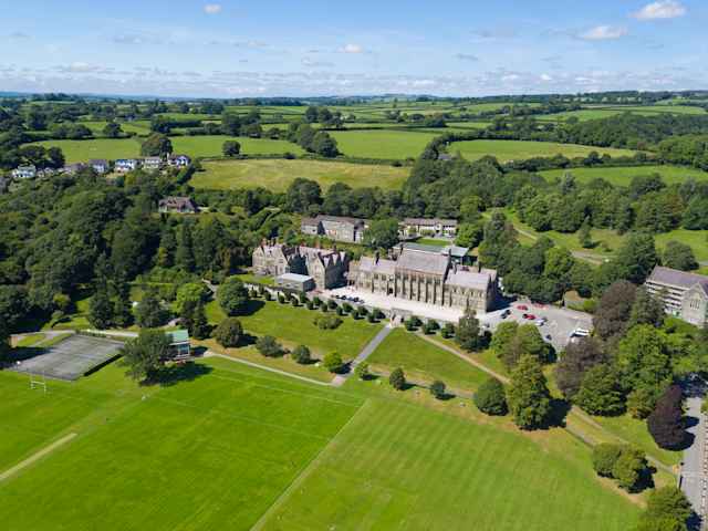 Mount Kelly College - Aerial view of the campus Mount Kelly College - Aerial view of the campus