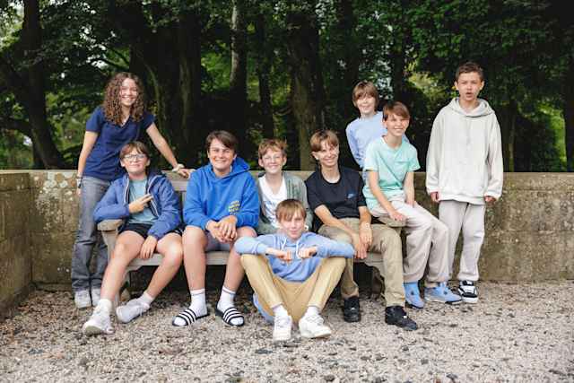 Sedbergh International Summer School - A group of students on campus Sedbergh International Summer School - A group of students on campus