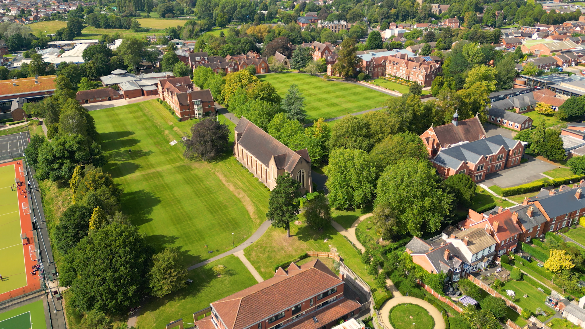 Bromsgrove School - Aerial view of the IB boarding school' campus