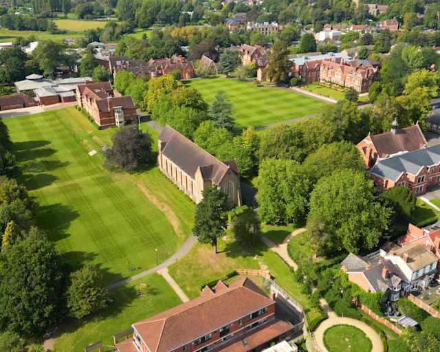 Bromsgrove School - Aerial view of the IB boarding school' campus Bromsgrove School - Aerial view of the IB boarding school' campus