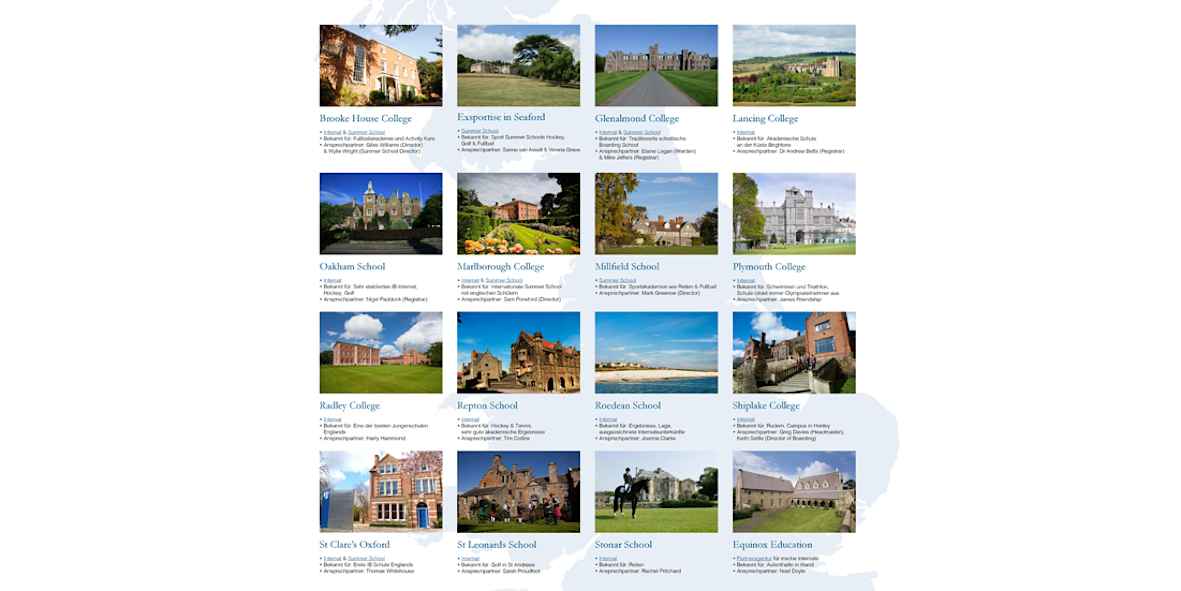 Informationsabend: Internaten und Summer Schools aus Großbritannien Informationsabend: Internaten und Summer Schools aus Großbritannien