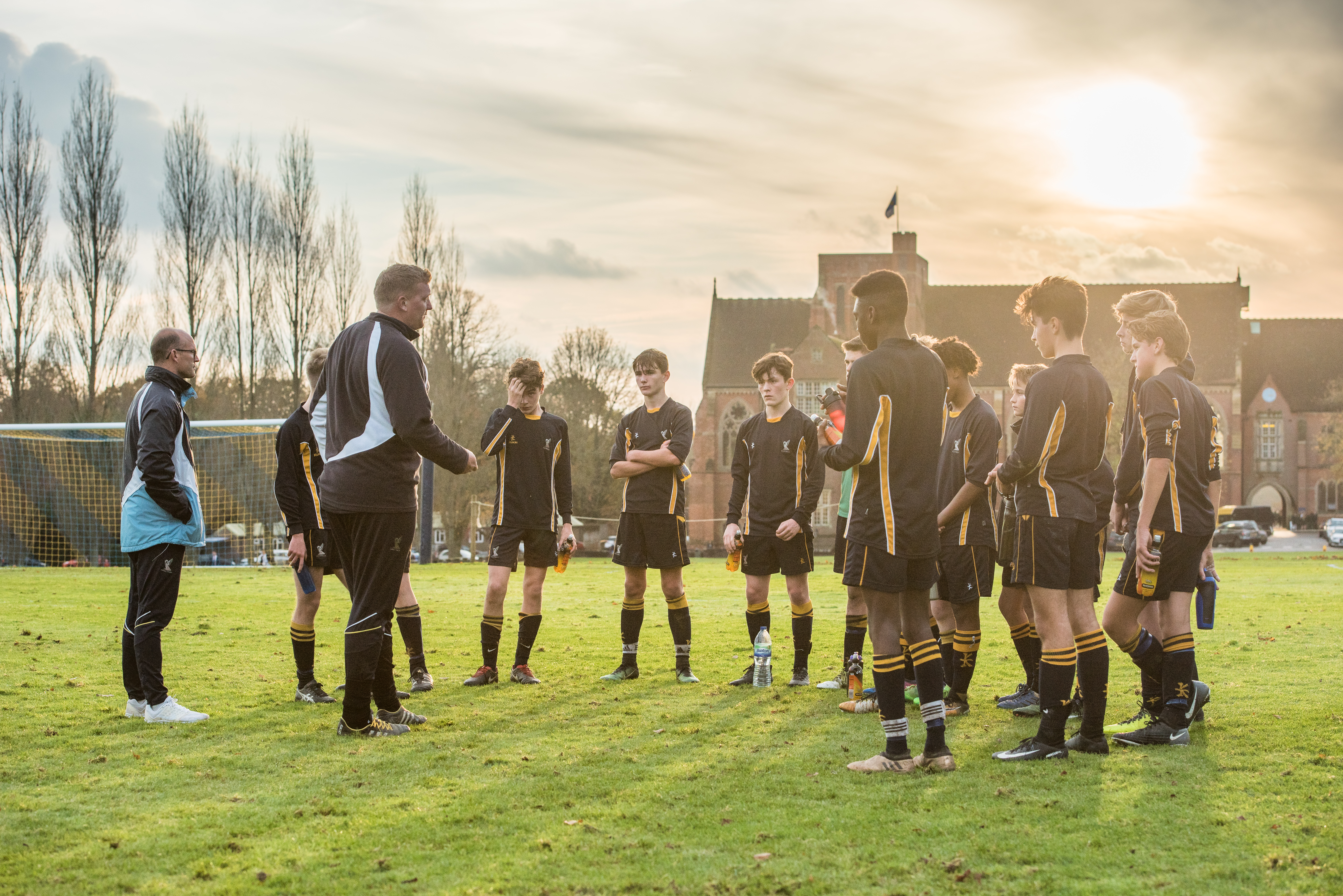 Ardingly School - Students in football practice