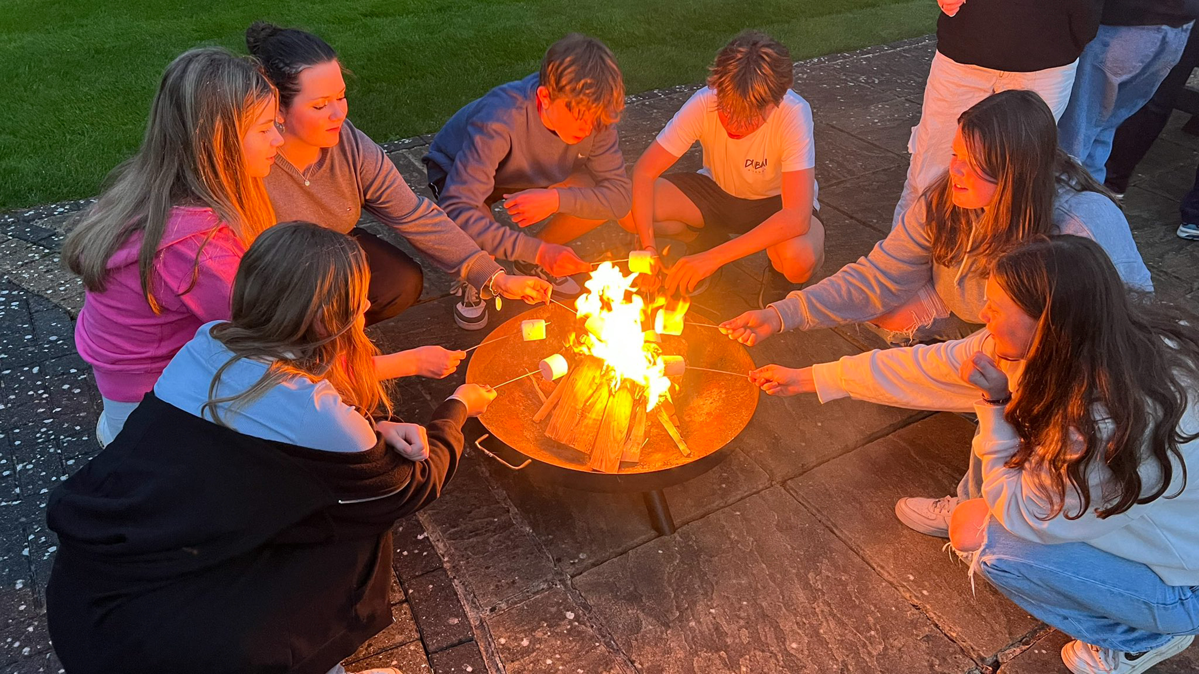 King’s School Bruton - Boarding school students grilling some marshmallows