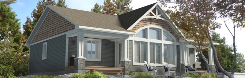 Consumer - Beaver Homes & Cottages Landing Page Banner Group Feature Model The Dorset III