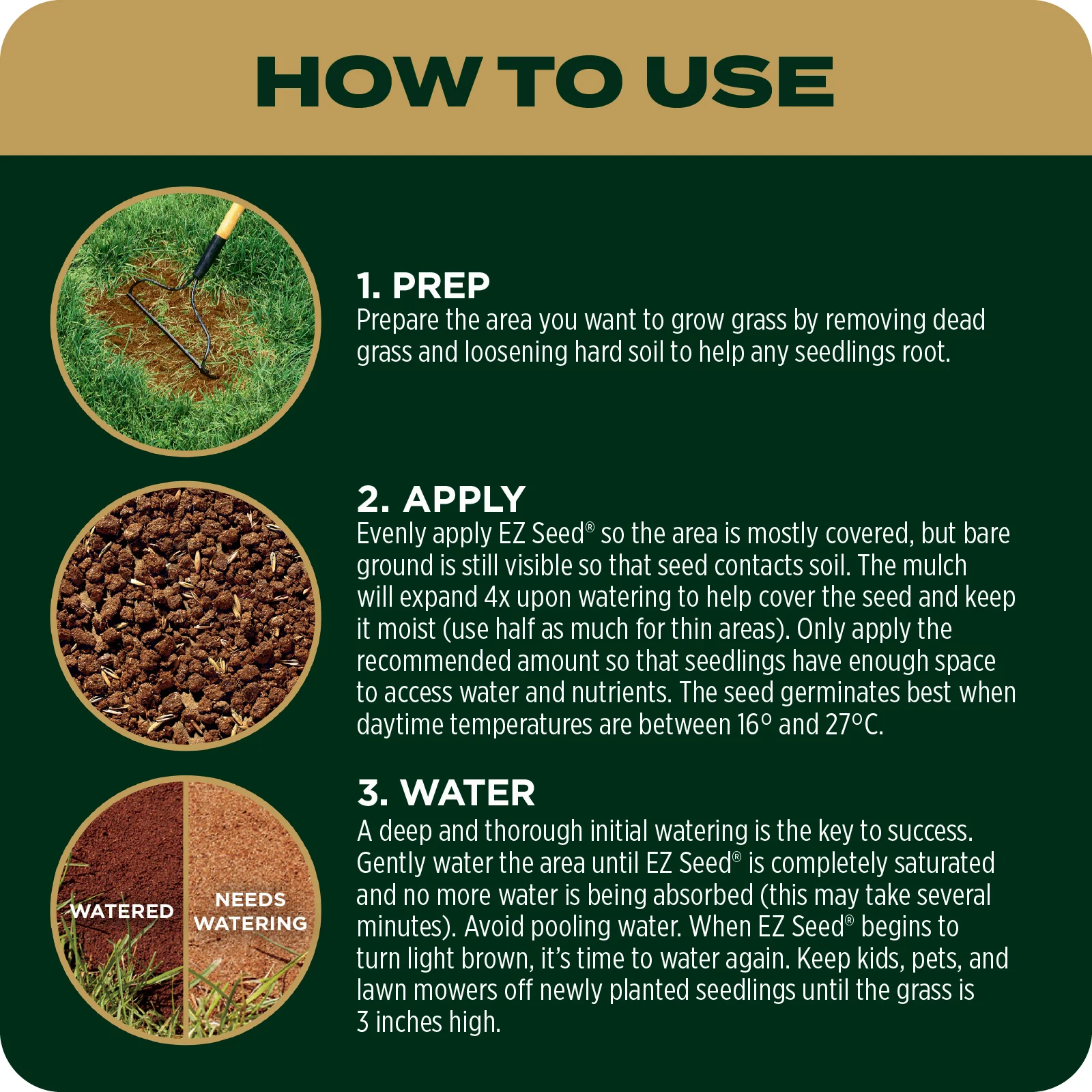 LAWN SEED EZ SEED TILE 4 ENGLISH