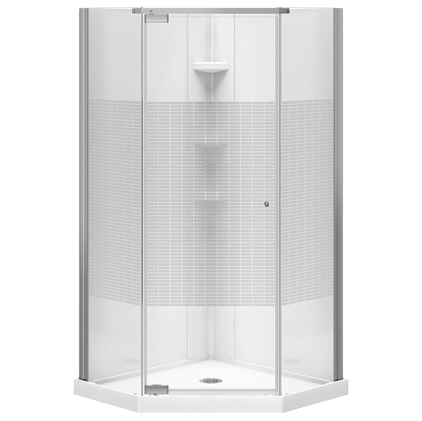 Une cabine de douche en polystyrène