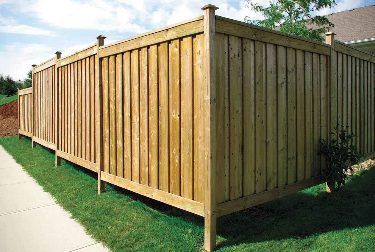 Pressure Treated Wood Fence