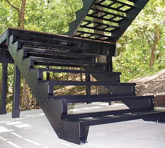 steel stair framing 