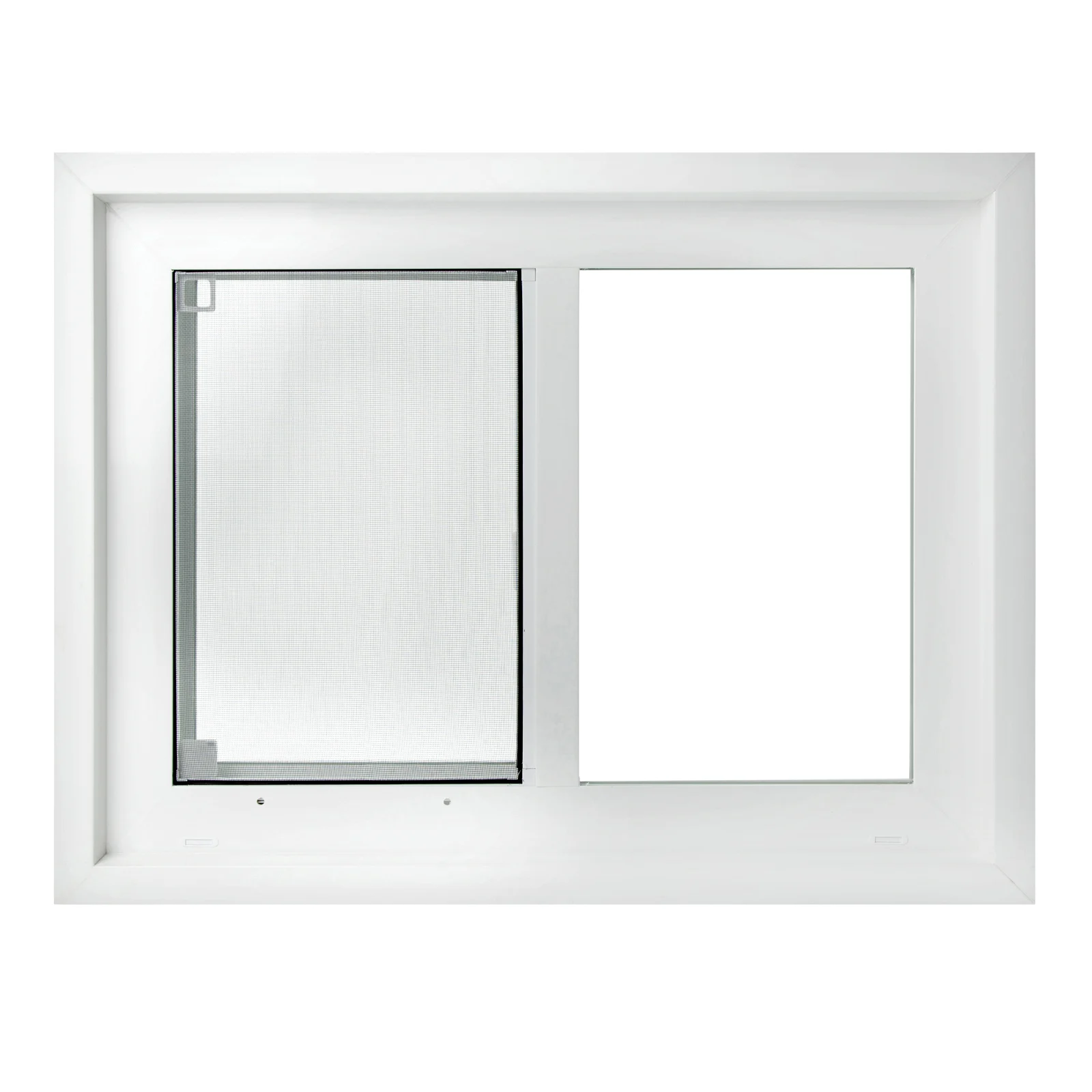 A horizontal sliding windows