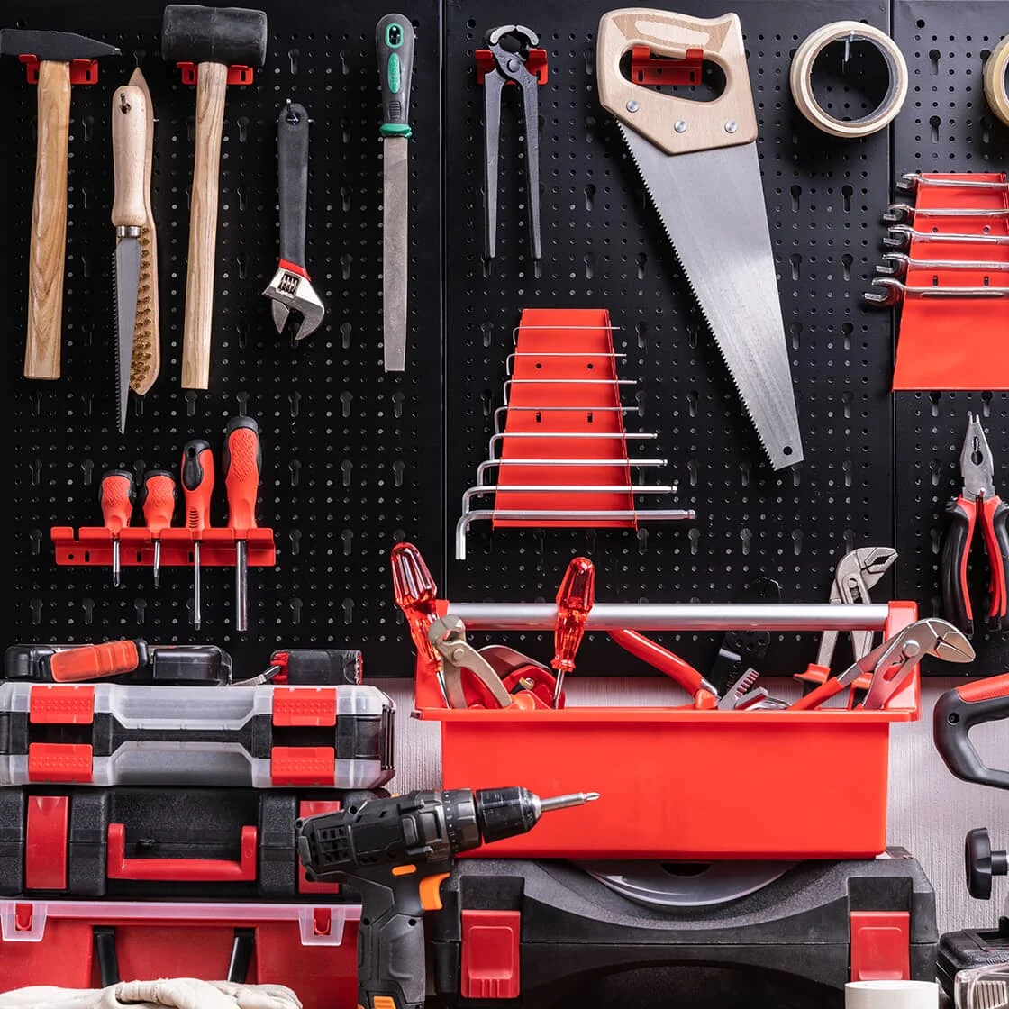An organized garage