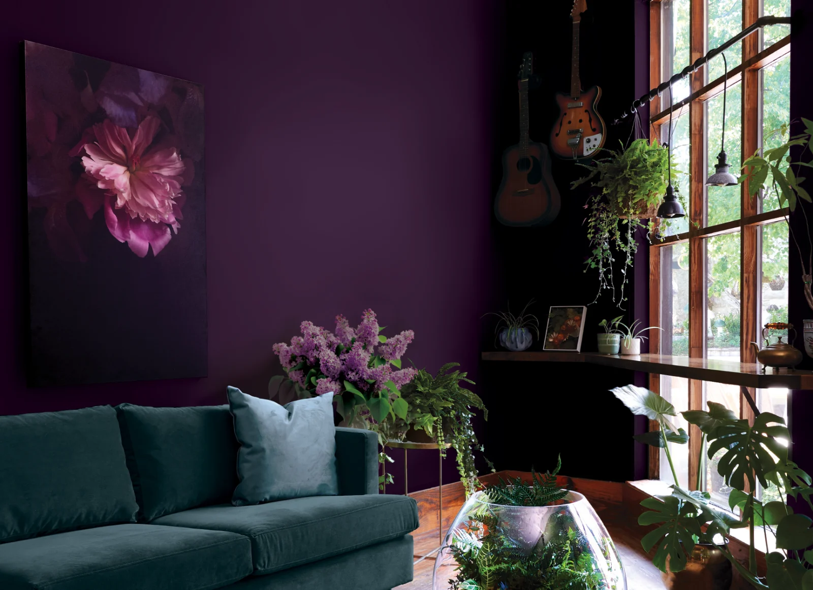 Conceived from the idea of an enchanting twilight garden, Midnight Flora is a vivid shade of red-purple that captivates with its magical, mysterious depth.