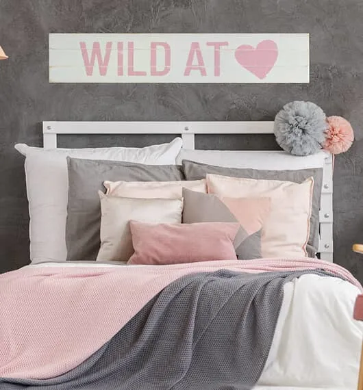 Wild at heart bedroom painting