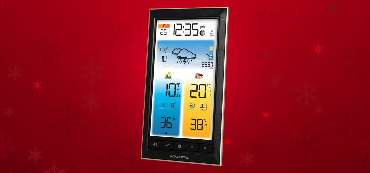 thermomètre numérique sans fil avec prévisions météorologiques