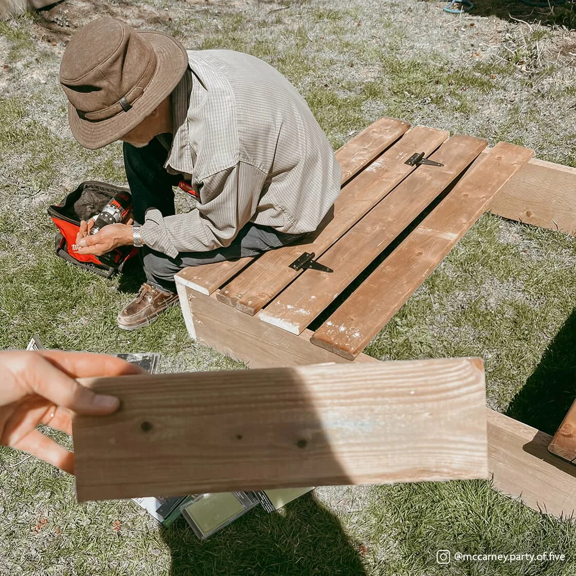 building benches 