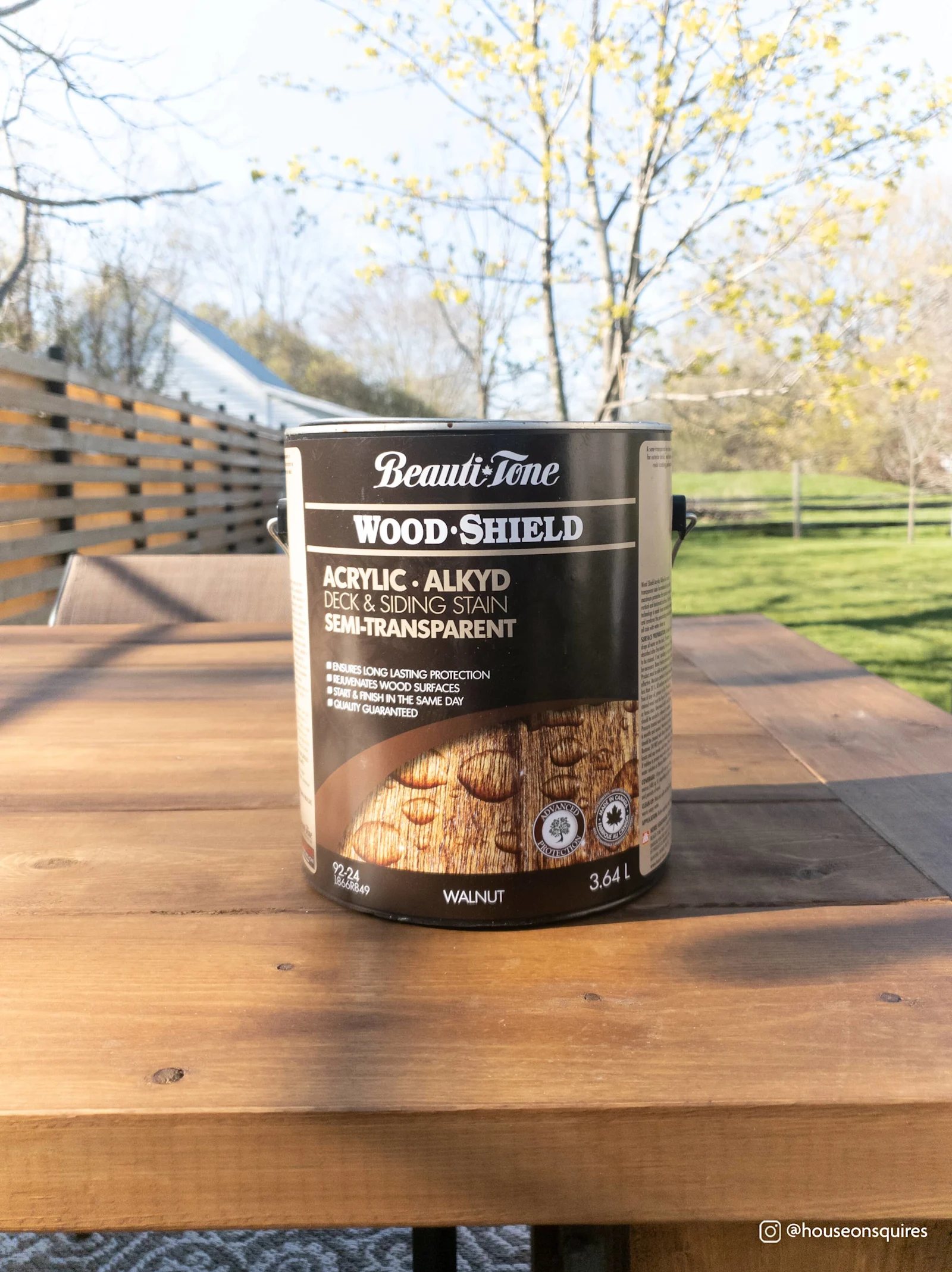 Beautitone Wood-shield - Acrylic Alkyd Deck & Siding Stain - Semi