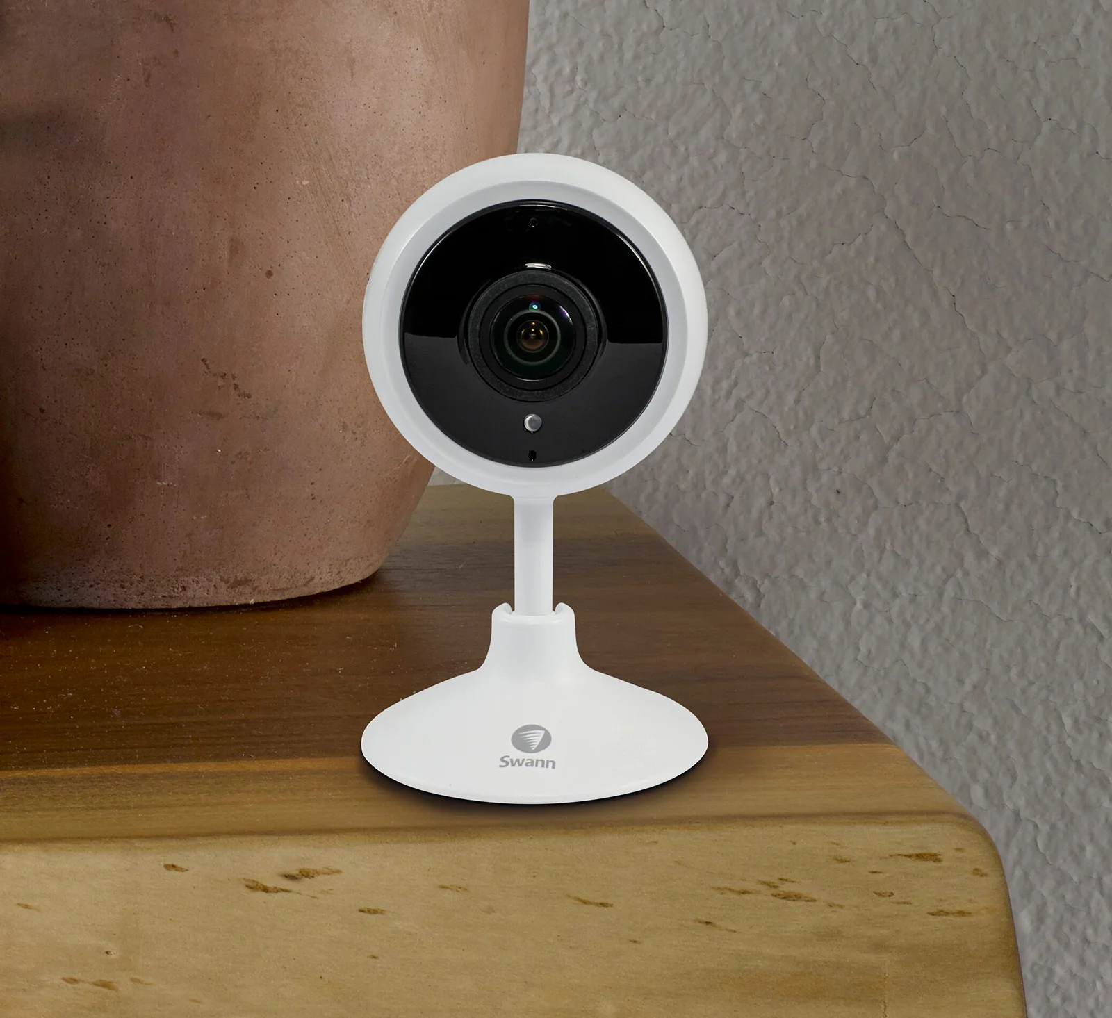 A wire-free home security camera