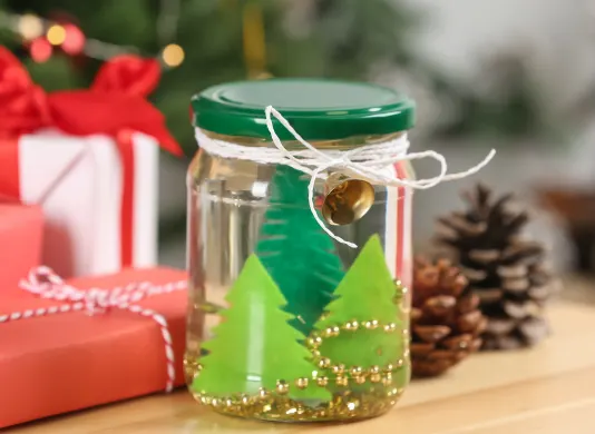Gift in a glass jar