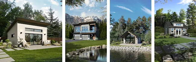 Présentation de différents modèles de maisons Beaver.