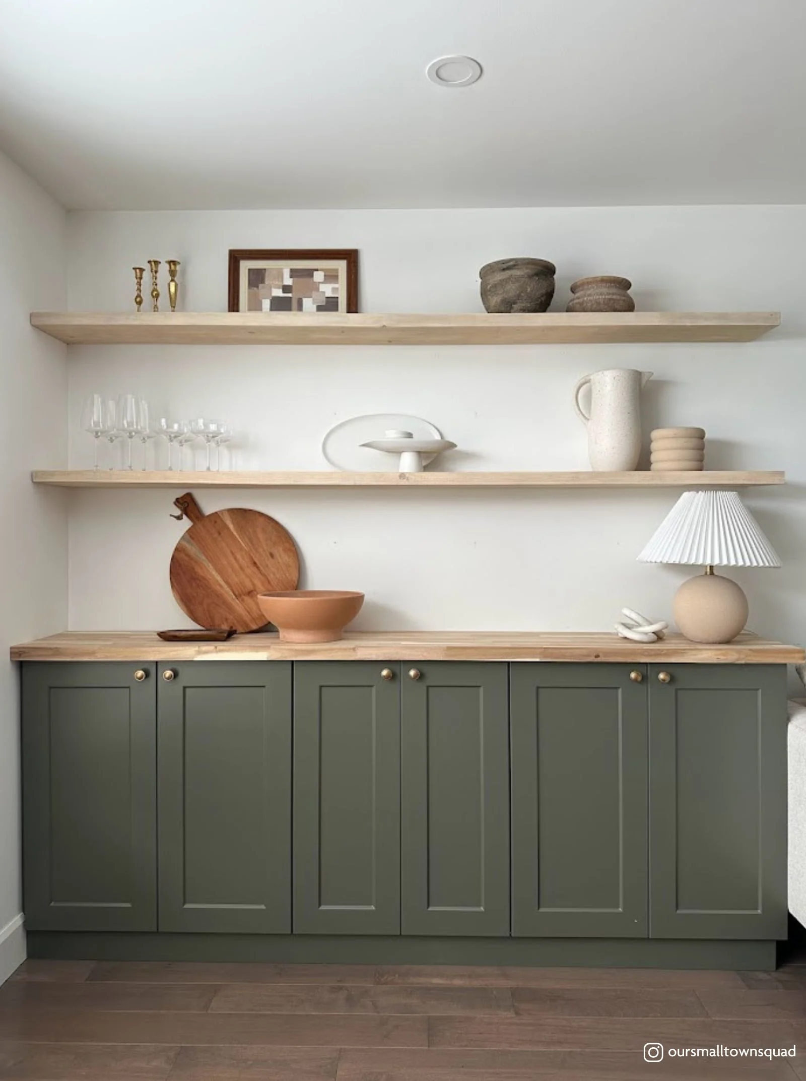 Here's How to Make Built-In Dining Room Cabinets with Floating Shelves