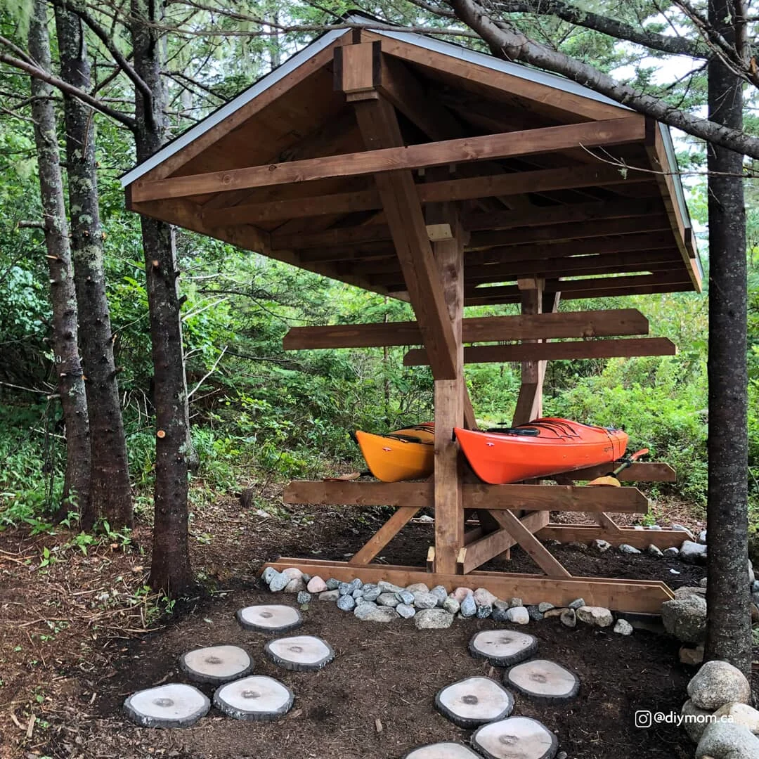 DIY Pressure Treated Canoe Rack