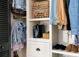 An organized closet