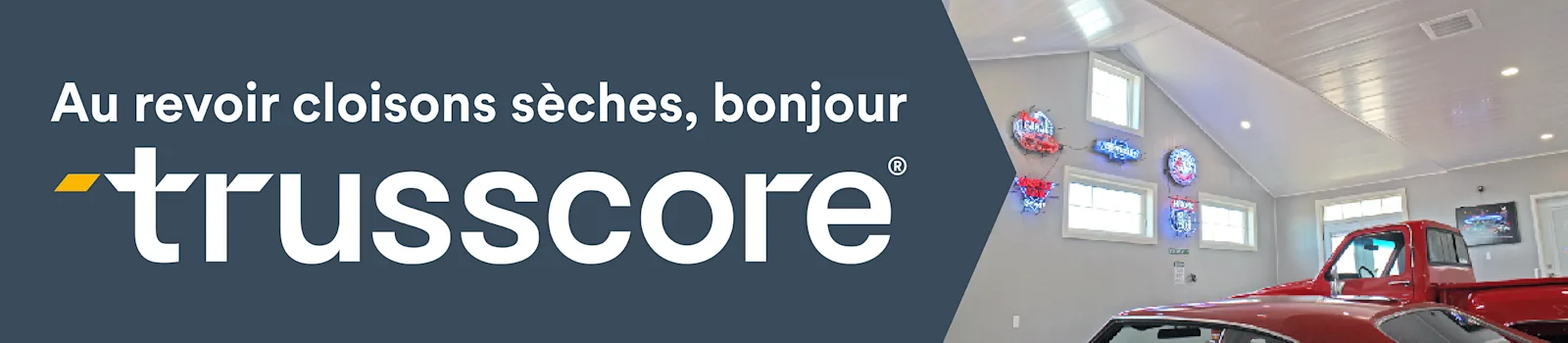 Trusscore – Page de marque – Image de bannière pleine largeur