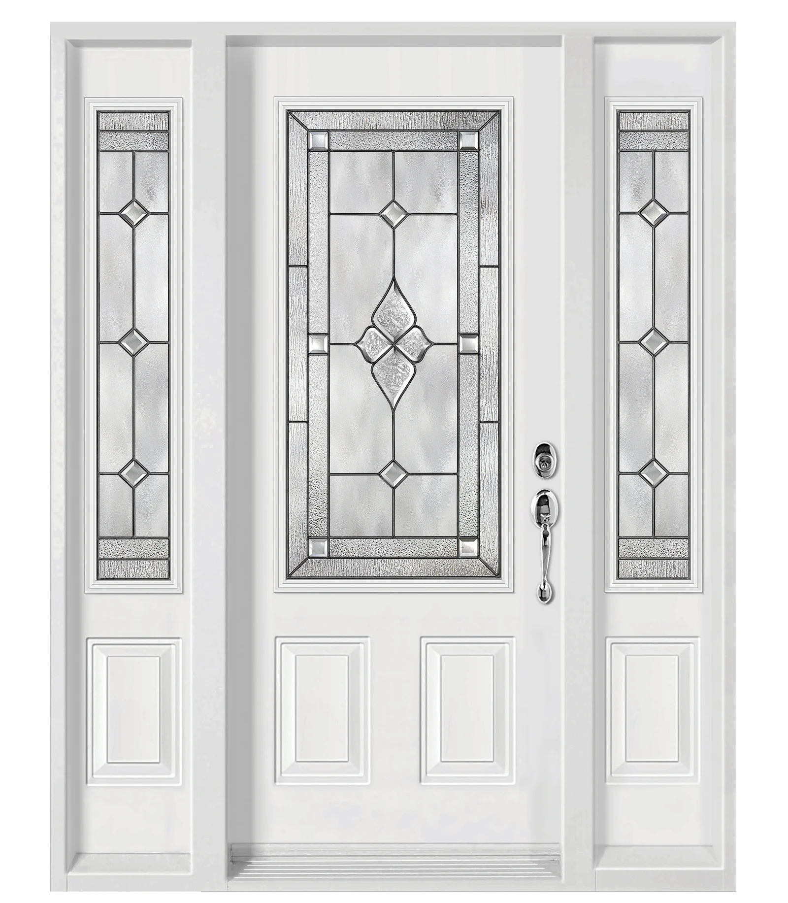 A fibreglass entry door 