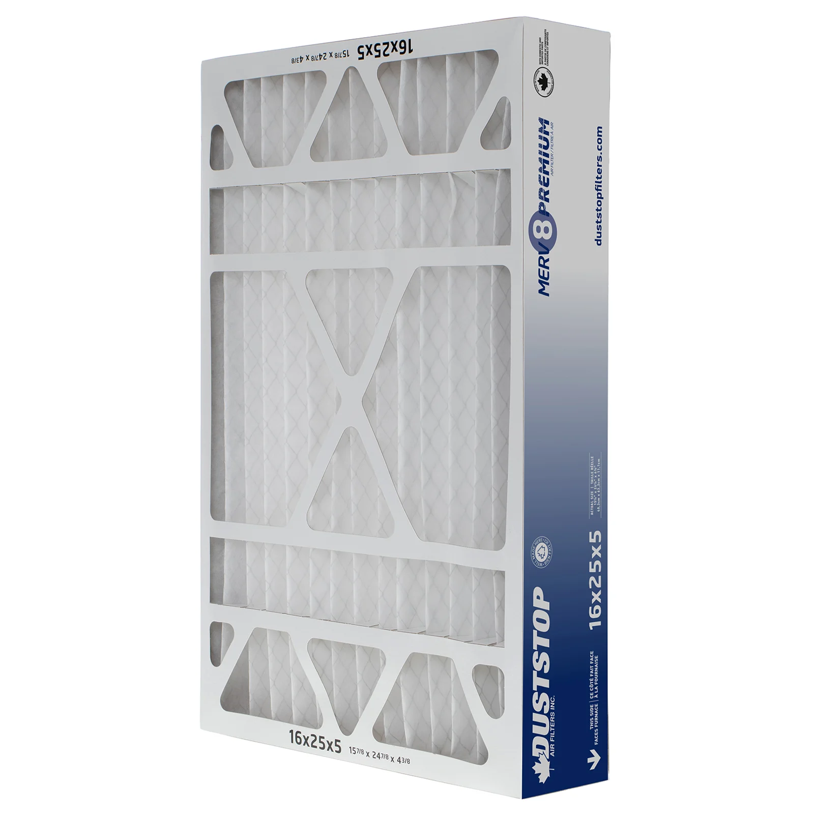 A pleated furnace filter