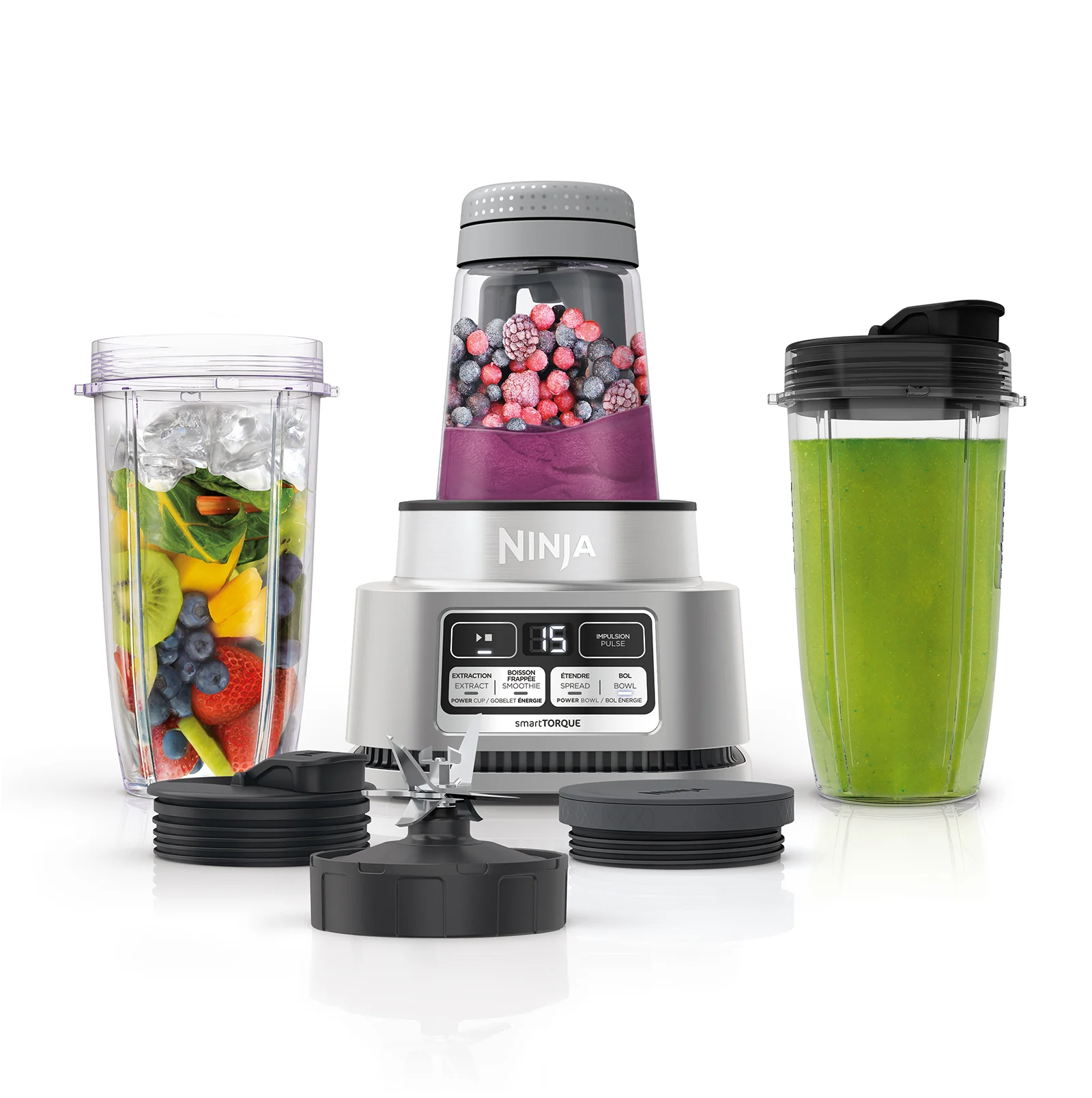 A multipurpose blender with accessories