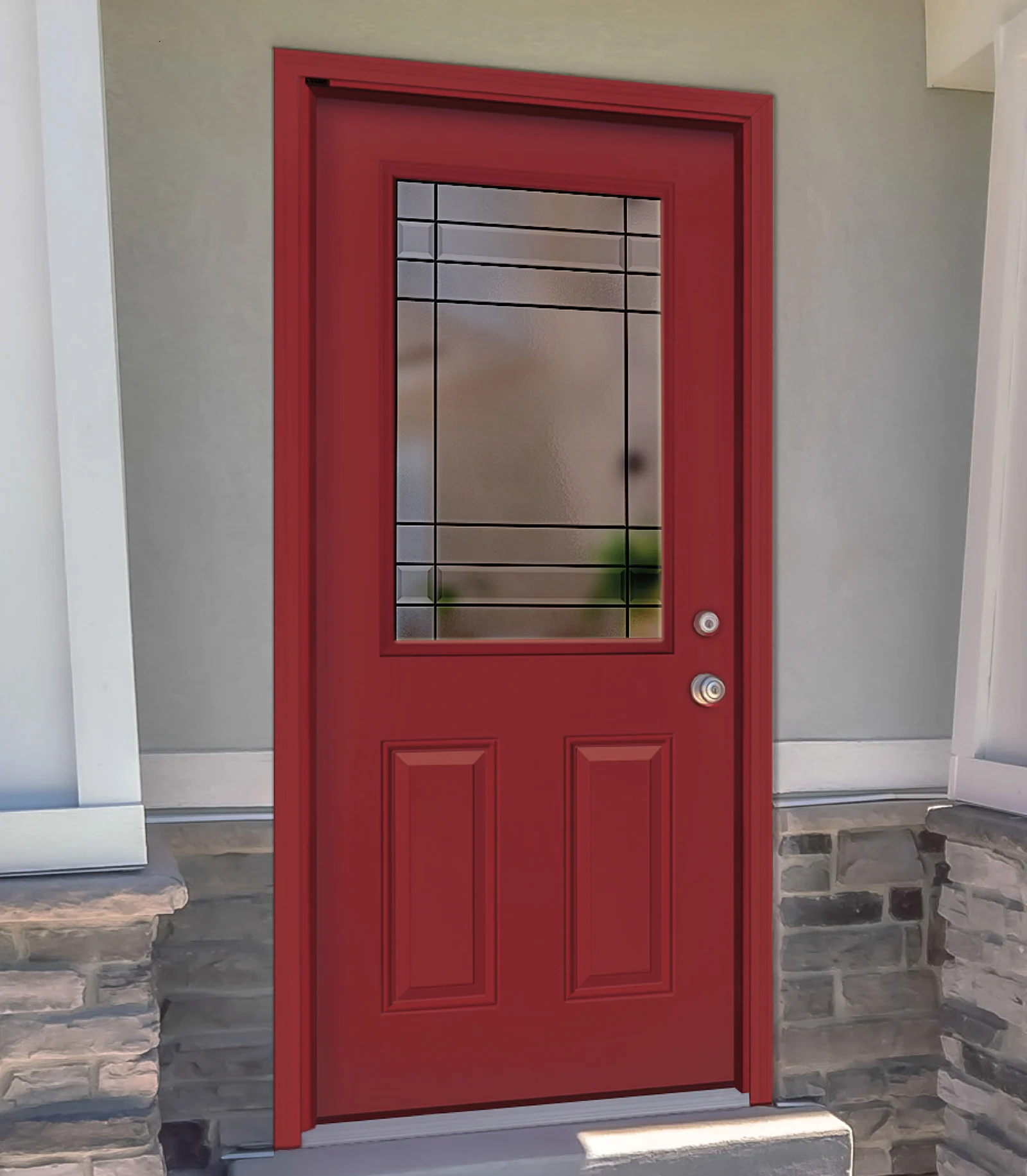A fibreglass front door