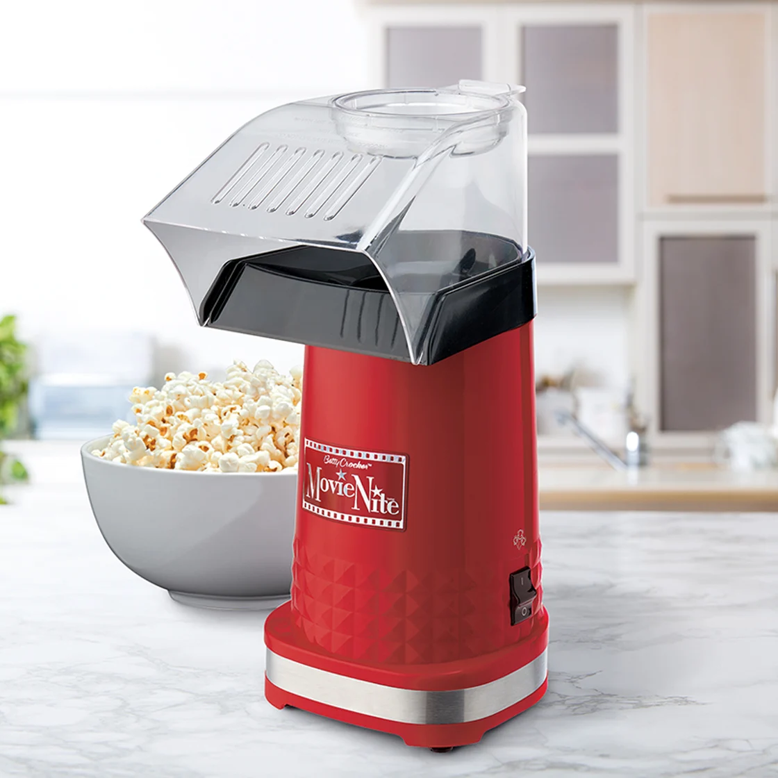 A popcorn machine