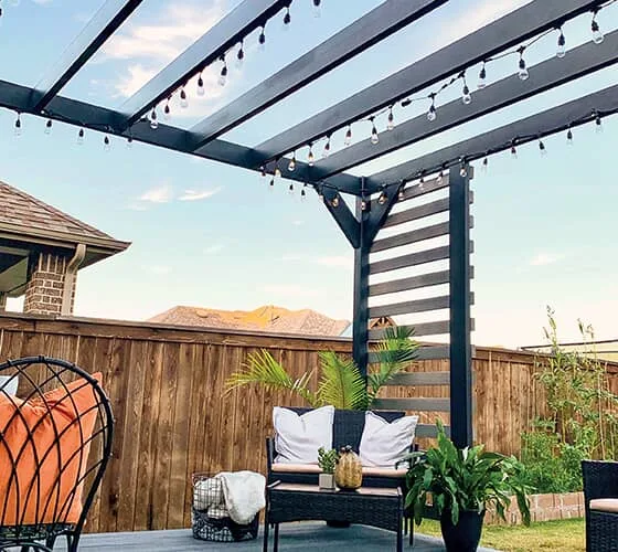 steel pergola 