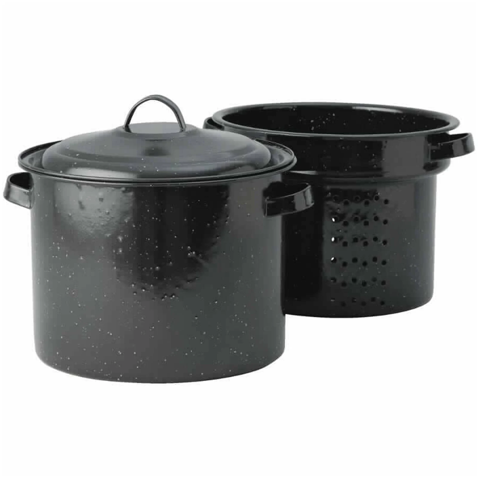 Pots de conserve noirs