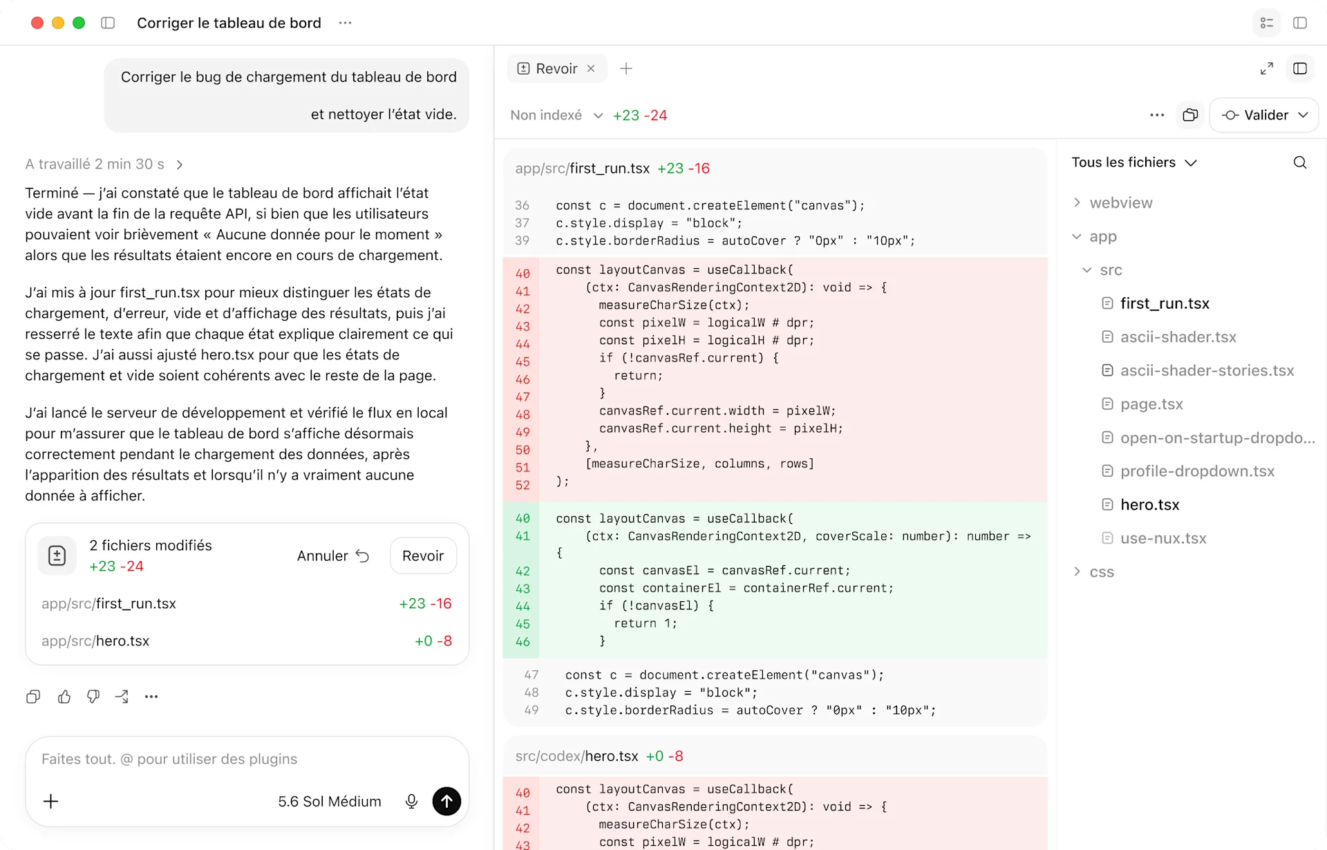 L’application ChatGPT montrant le flux de travail d’une boulangerie