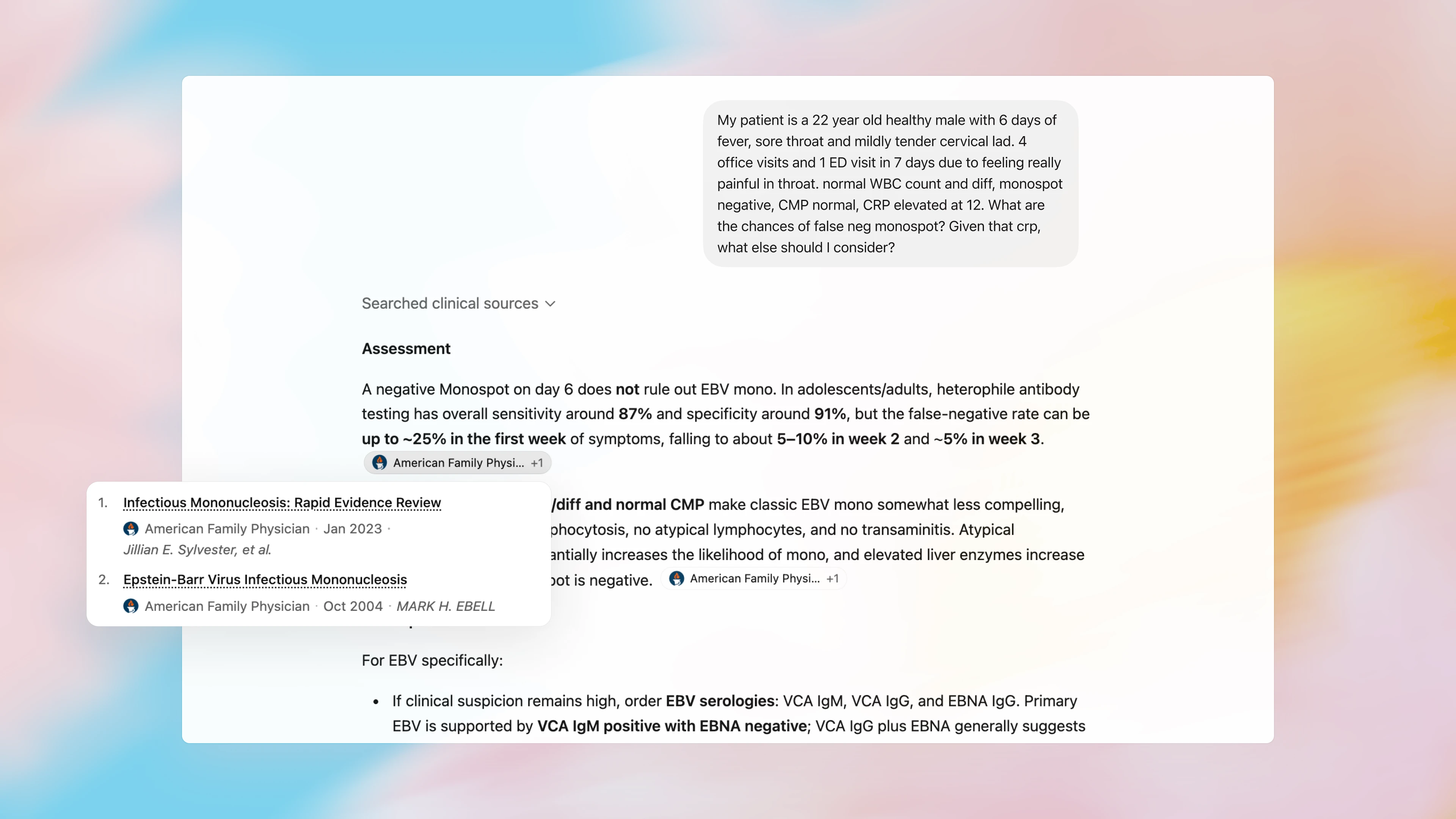 Trusted clinical search