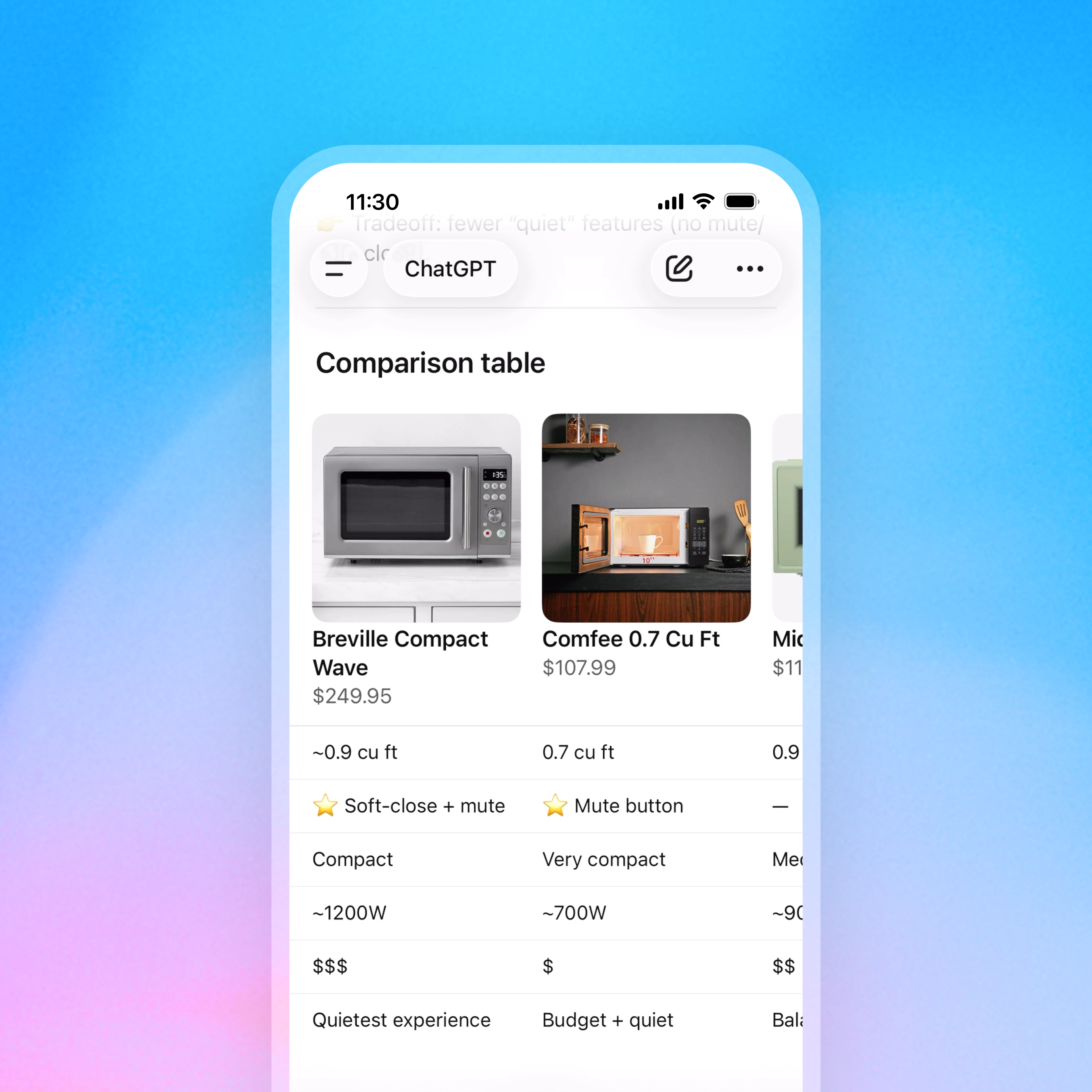 Product page for a “Dinnerware Set by BlancPottery.” A dropdown menu lets users select between dinner plate, side plate, or pasta bowl options with pricing. A description highlights the handmade, earthy aesthetic.