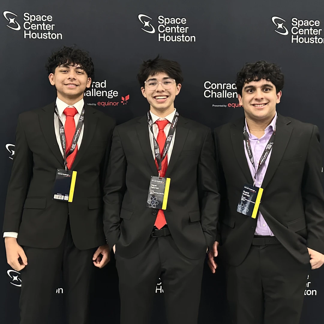 Portrait of Rushil Kukreja, Nayel Rehman, and Arhan Menta