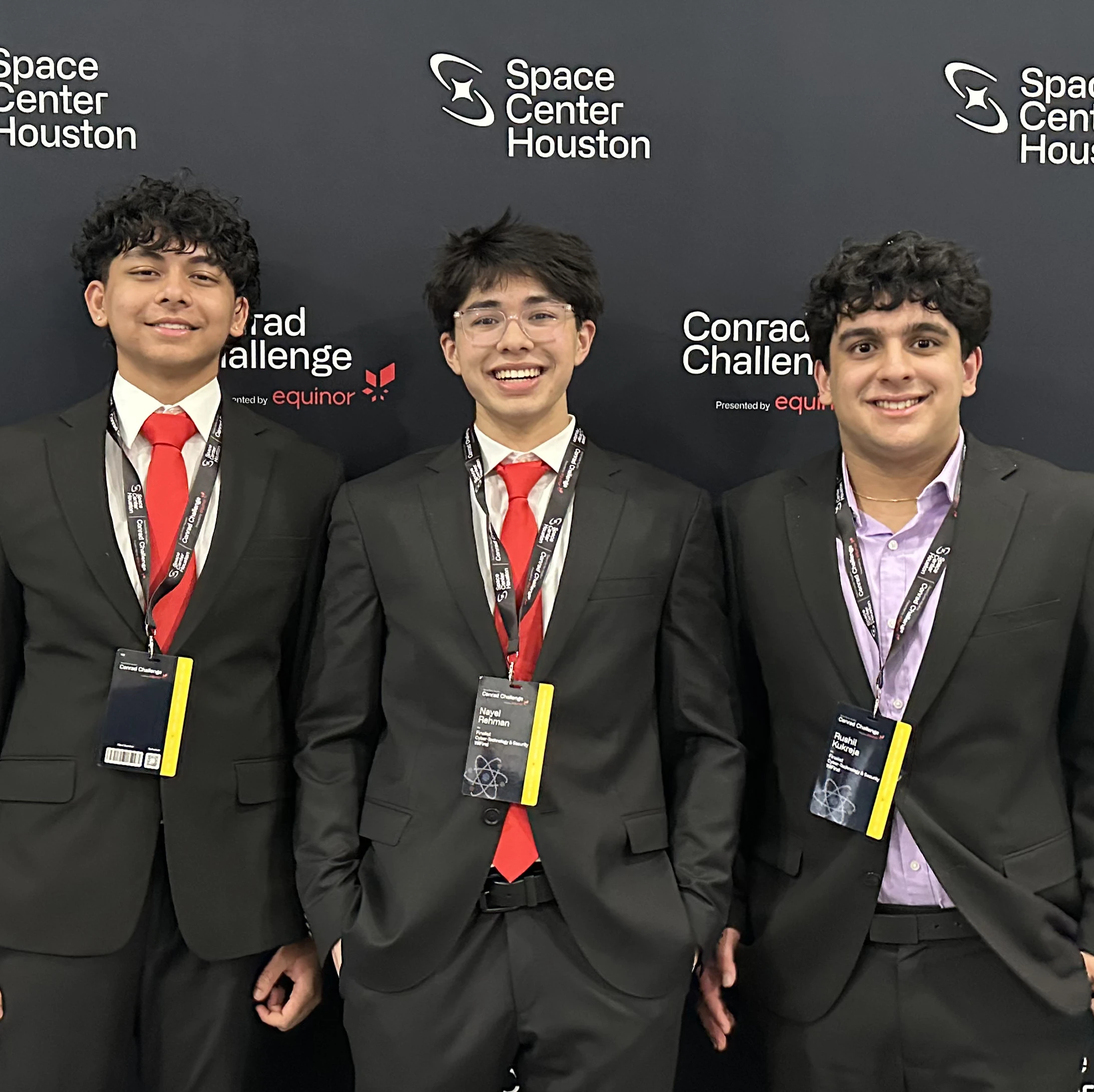 Portrait of Rushil Kukreja, Nayel Rehman, and Arhan Menta