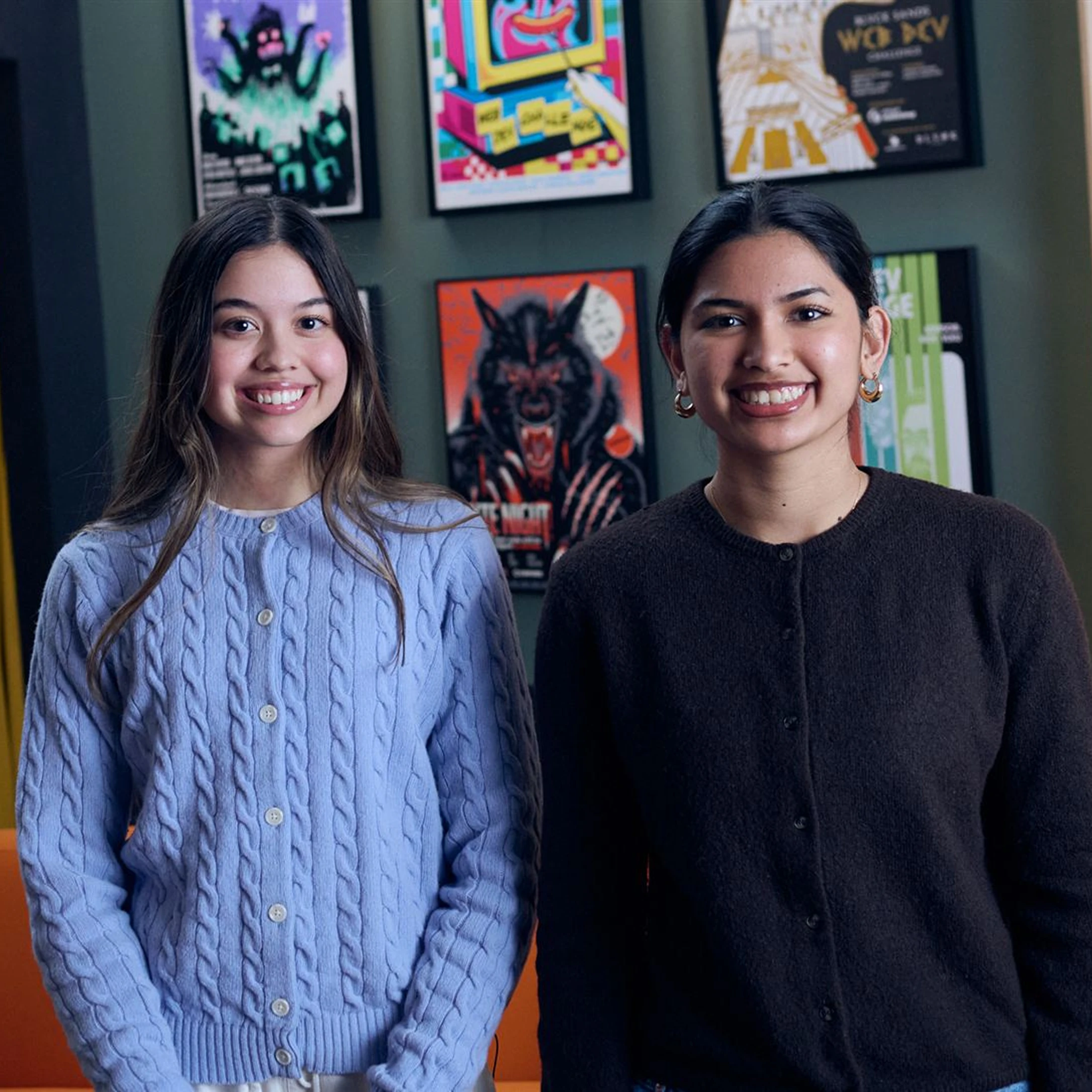 Portrait of Chloe Hughes and Fatimah Hussain
