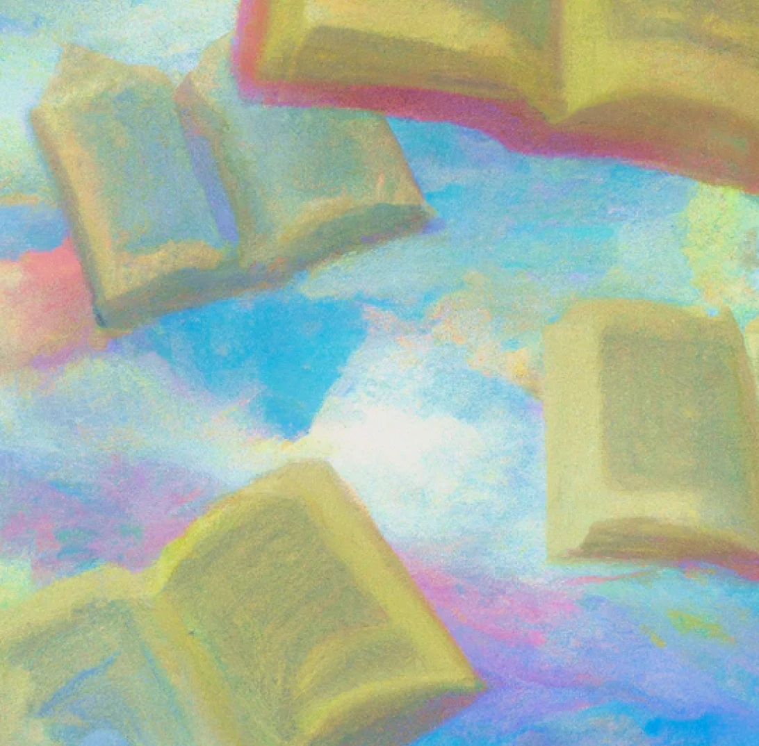 Eine Chatnachricht mit drei Anfragen: 1) Quellenangaben im MLA-Stil formatieren, 2) ein Literaturverzeichnis vom MLA- in das APA-Format umwandeln und 3) einen Essay überprüfen, um Quellenangaben im Text zu kontrollieren. Der Hintergrund weist abstrakte, sanfte Farben in Pastelltönen auf.